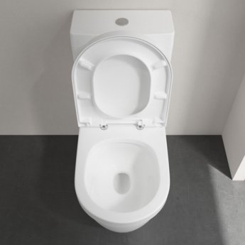 Villeroy & Boch Architectura Rimless Close Coupled Toilet with Push Button Cistern - Standard Seat