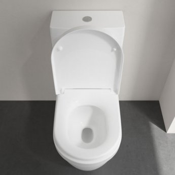 Villeroy & Boch Architectura Rimless Close Coupled Toilet with Push Button Cistern - Standard Seat