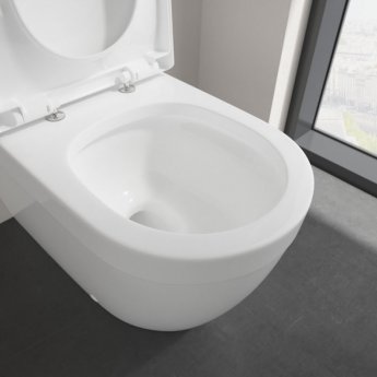 Villeroy & Boch Architectura Rimless Close Coupled Toilet with Push Button Cistern - Standard Seat
