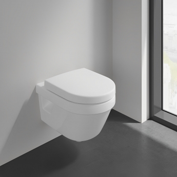 Villeroy & Boch Architectura Compact Rimless Wall Hung Pan White Alpin - Excluding Seat