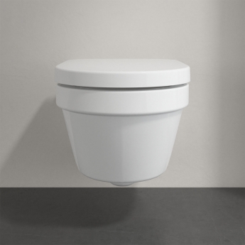 Villeroy & Boch Architectura Smooth Rimless DirectFlush Wall Hung Toilet (inc Seat) | Product Image