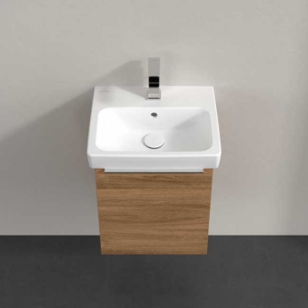 Villeroy & Boch Architectura Wall Hung 1-Drawer Vanity Unit with Basin 450mm Wide - Oak Kansas | Product Image