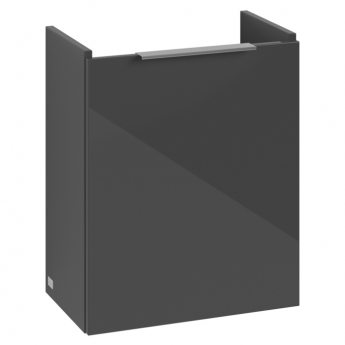 Villeroy & Boch Architectura Wall Hung 1-Door Vanity Unit with Basin LH 480mm Wide - Grey | Product Image