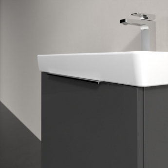 Villeroy & Boch Architectura Wall Hung 1-Drawer Vanity Unit with Basin 600mm Wide - Grey | Product Image