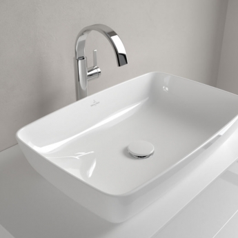 Villeroy & Boch Artis Rectangular Sit-On Countertop Basin 580mm Wide - 0 Tap Hole | Product Image