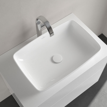 Villeroy & Boch Artis Rectangular Sit-On Countertop Basin 580mm Wide - 0 Tap Hole | Product Image