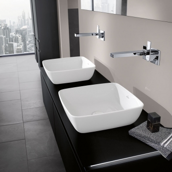 Villeroy & Boch Artis Square Sit-On Countertop Basin 410mm Wide - 0 Tap Hole