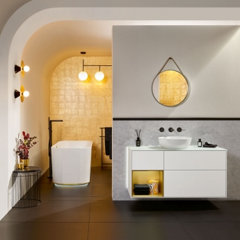 Villeroy & Boch Artis Round Sit-On Countertop Basin 430mm Diameter - 0 Tap Hole | Product Image