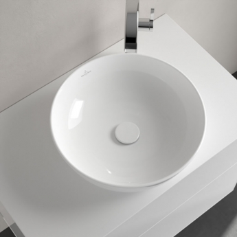 Villeroy & Boch Artis Round Sit-On Countertop Basin 430mm Diameter - 0 Tap Hole | Product Image