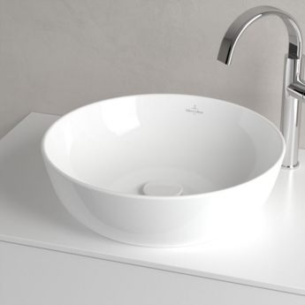 Villeroy & Boch Artis Round Sit-On Countertop Basin 430mm Diameter - 0 Tap Hole | Product Image