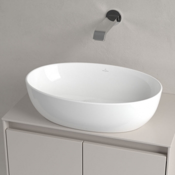 Villeroy & Boch Artis Oval Sit-On Countertop Basin 480mm Wide - 0 Tap Hole