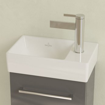 Villeroy & Boch Avento Wall Hung Basin 360mm Wide - 1 Right Hand Tap Hole