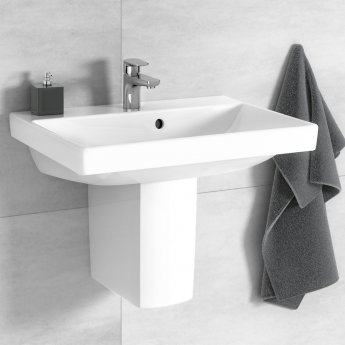 Villeroy & Boch Avento Compact Wall Hung Basin 550mm Wide - 1 Tap Hole