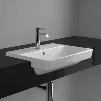Villeroy & Boch Avento Semi-Recessed Basin 550mm Wide - 1 Tap Hole