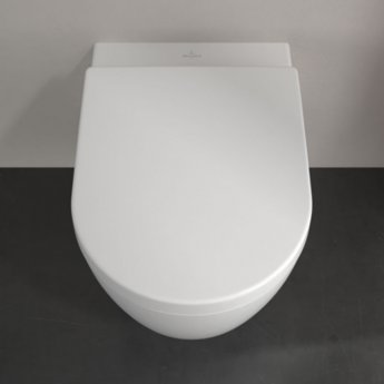 Villeroy & Boch Avento Rimless Wall Hung Toilet with Soft Close Seat
