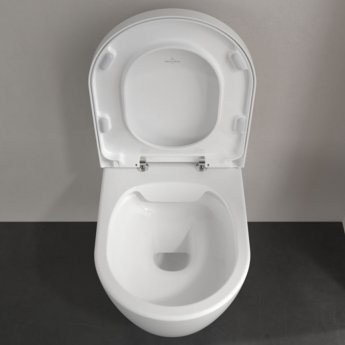 Villeroy & Boch Avento Rimless Wall Hung Toilet with Soft Close Seat