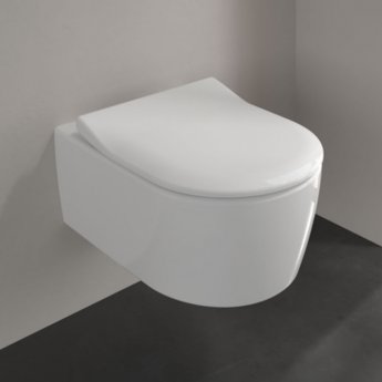 Villeroy & Boch Avento Rimless Wall Hung Toilet with Slim Seat