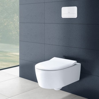 Villeroy & Boch Avento Rimless Wall Hung Toilet with Slim Seat