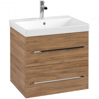 Villeroy & Boch Avento 600mm 2-Drawer Wall Hung Vanity Unit with Basin
