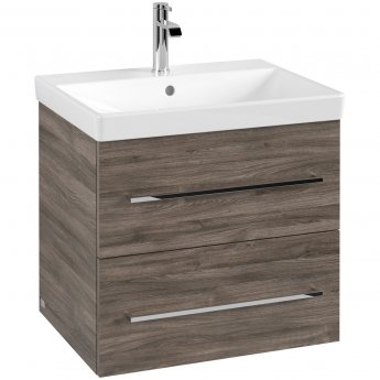 Villeroy & Boch Avento 600mm 2-Drawer Wall Hung Vanity Unit with Basin