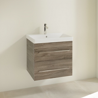 Villeroy & Boch Avento 600mm 2-Drawer Wall Hung Vanity Unit with Basin