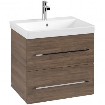 Villeroy & Boch Avento 600mm 2-Drawer Wall Hung Vanity Unit with Basin