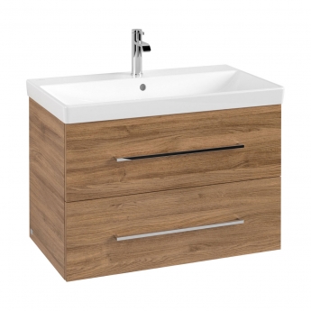 Villeroy & Boch Avento 800mm 2-Drawer Wall Hung Vanity Unit with Basin