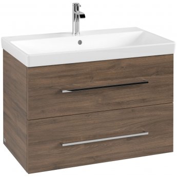 Villeroy & Boch Avento 800mm 2-Drawer Wall Hung Vanity Unit with Basin
