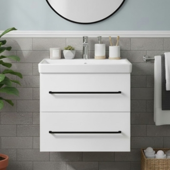 Villeroy & Boch Avento 600mm 2-Drawer Wall Hung Vanity Unit with Basin | Product Image