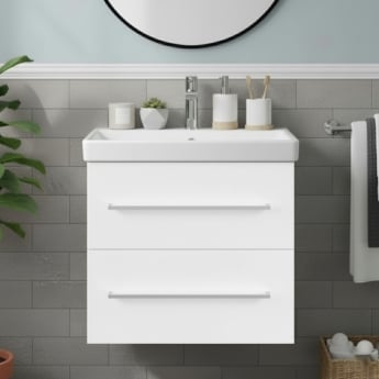 Villeroy & Boch Avento 600mm 2-Drawer Wall Hung Vanity Unit with Basin | Product Image