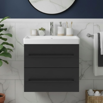 Villeroy & Boch Avento 600mm 2-Drawer Wall Hung Vanity Unit with Basin | Product Image