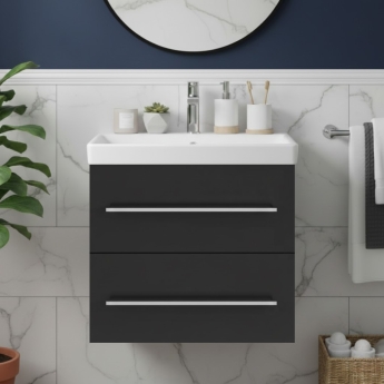 Villeroy & Boch Avento 600mm 2-Drawer Wall Hung Vanity Unit with Basin | Product Image