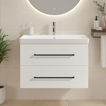 Villeroy & Boch Avento 800mm 2-Drawer Wall Hung Vanity Unit with Basin | Product Image