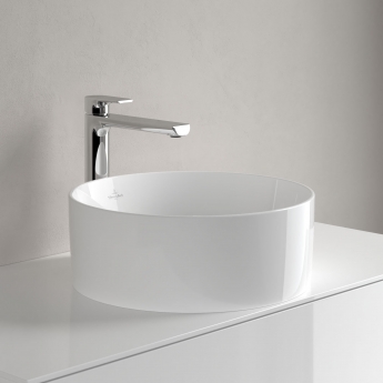 Villeroy & Boch Collaro Round Sit-On Countertop Basin 400mm Wide - 0 Tap Hole | Product Image