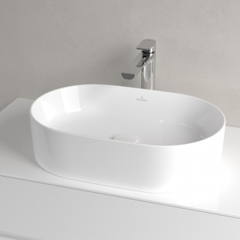 Villeroy & Boch Collaro Oval Sit-On Countertop Basin 560mm Wide - 0 Tap Hole | Product Image