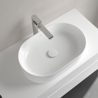 Villeroy & Boch Collaro Oval Sit-On Countertop Basin 560mm Wide - 0 Tap Hole | Product Image