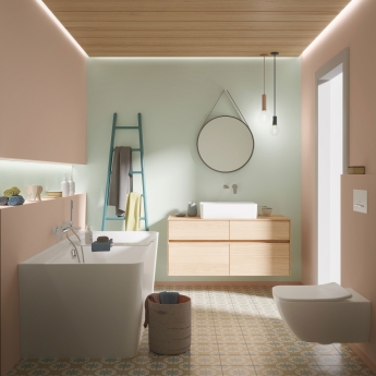 Villeroy & Boch Collaro Rectangular Sit-On Countertop Basin 560mm Wide - 0 Tap Hole