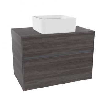 Villeroy & Boch Collaro Square Sit-On Countertop Basin 380mm Wide - 0 Tap Hole