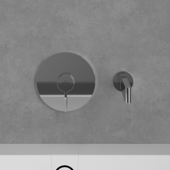 Villeroy & Boch Dawn Slim Bath Spout Wall Mounted 220mm - Chrome