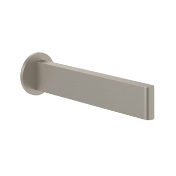 Villeroy & Boch Dawn Slim Bath Spout Wall Mounted 220mm - Brushed Nickel Matt | Product Image