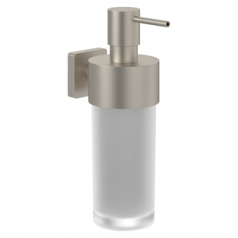 Villeroy & Boch Elements Striking Soap Dispenser - Brushed Nickel Matt