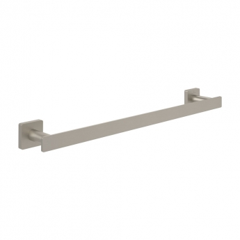 Villeroy & Boch Elements Striking Straight Towel Bar 495mm Wide - Brushed Nickel Matt