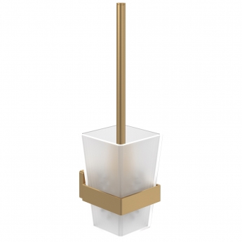Villeroy & Boch Elements Striking Toilet Brush and Holder - Brushed Gold | Product Image