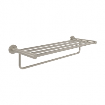 Villeroy & Boch Elements Tender Towel Rack 604mm Wide - Brushed Nickel Matt