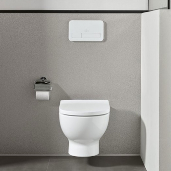 Villeroy & Boch Elements Tender Toilet Roll Holder with Cover - Chrome
