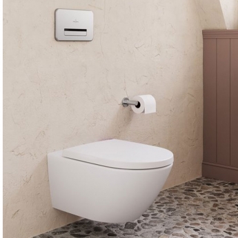 Villeroy & Boch Elements Tender Toilet Roll Holder without Cover - Chrome