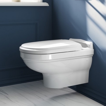 Villeroy & Boch Hommage Soft Close Toilet Seat and Cover with Removable Seat Quick Release - White Alpin