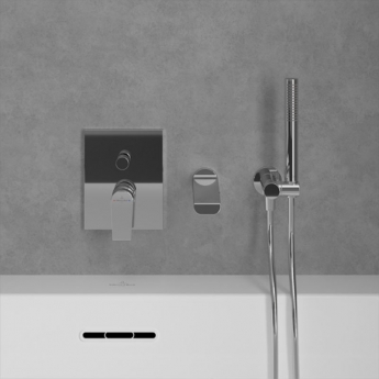 Villeroy & Boch Liberty Rectangular Concealed Shower Valve with Diverter Single Handle - Chrome