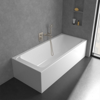 Villeroy & Boch Architectura Rectangular Concealed Shower Valve with Diverter Single Handle - Brushed Nickel Matt | Product Image