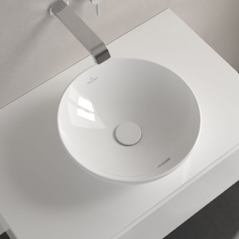 Villeroy & Boch Loop & Friends Round Sit-On Countertop Basin 380mm Diameter - 0 Tap Hole